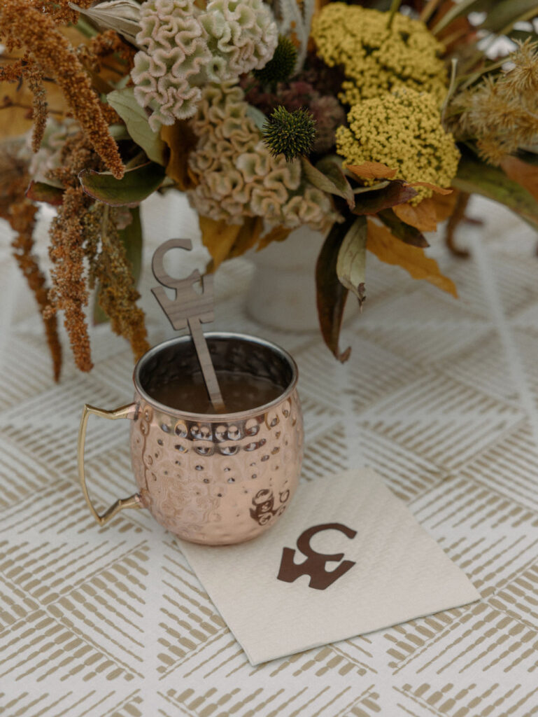 Custom Branding for Jackson Hole Wedding